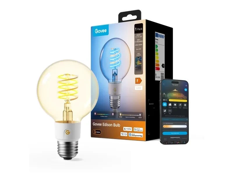 Govee Smart Edison Bulb E27 G80 500 lm