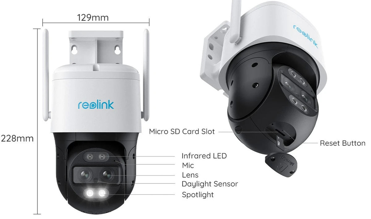 Reolink TrackMix WiFi W760 8MP Utendørs WiFi kamera