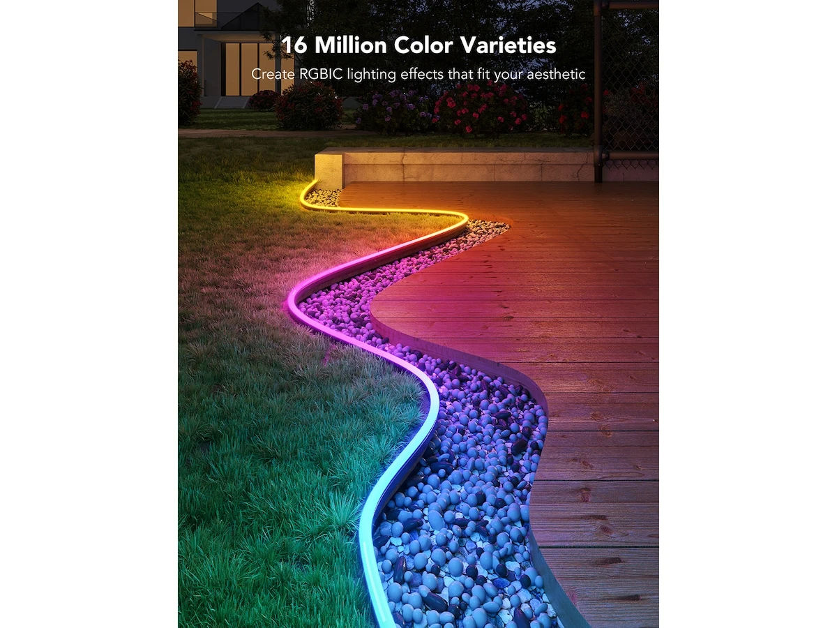 Govee RGBIC Outdoor Neon Rope Light, 10m
