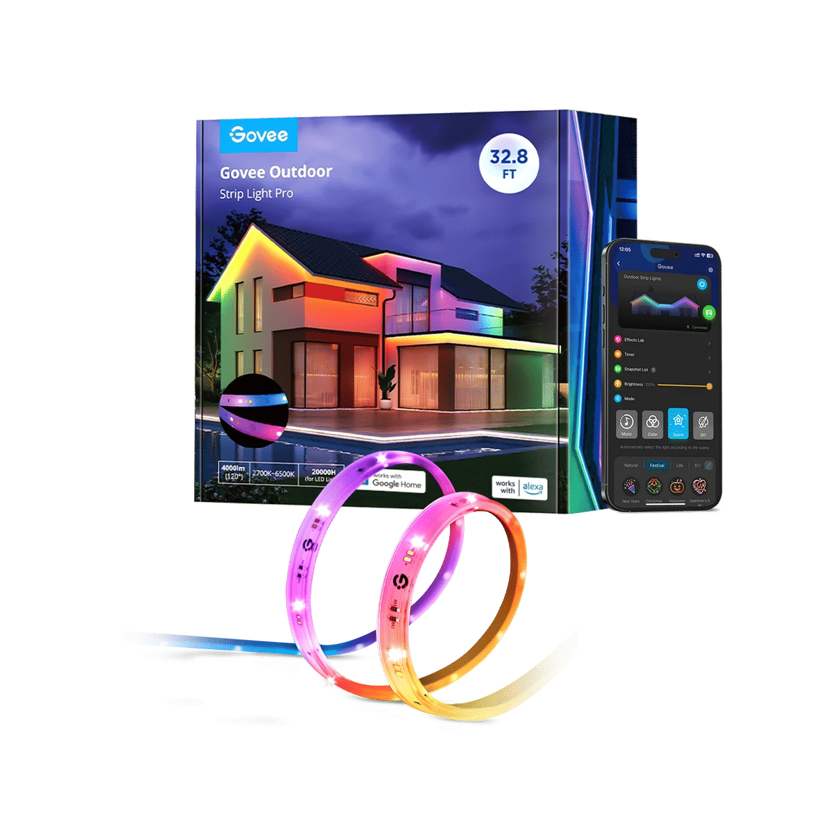 Govee Outdoor Strip Light Pro, 10m