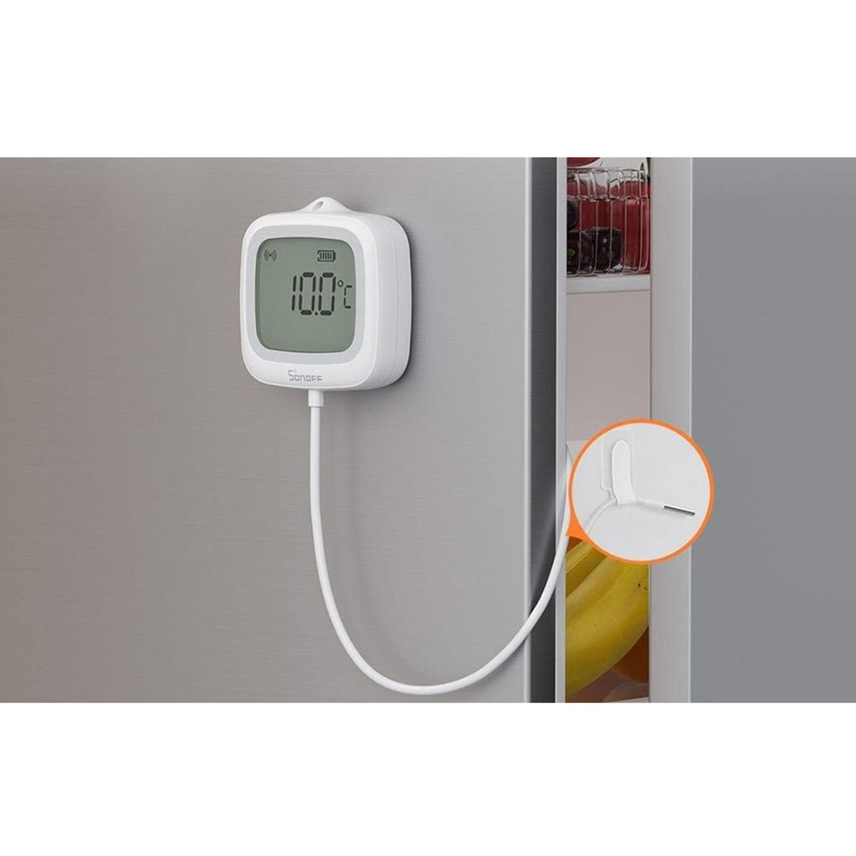 Sonoff LCD-termometer med probe, Zigbee – SNZB-02LD